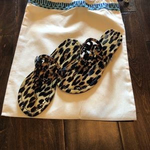 Tory Burch Miller Sandal in Leopard Print
